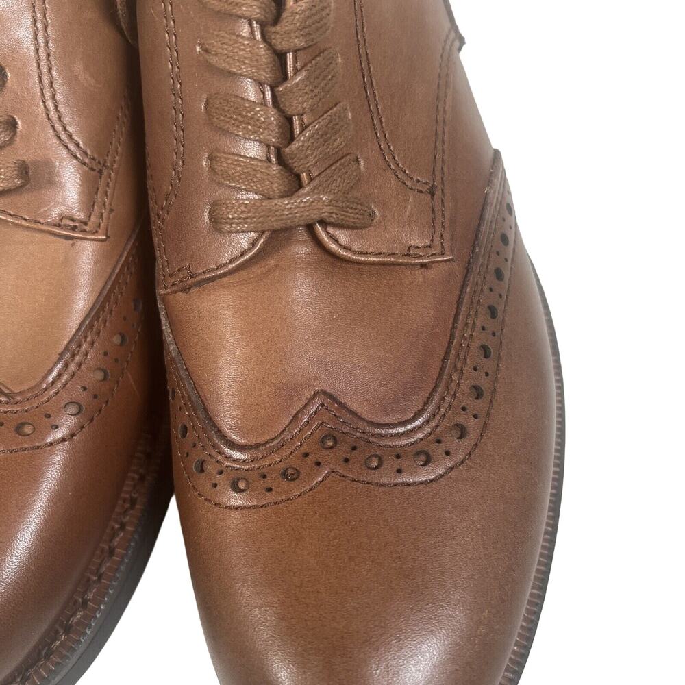 Coach Brown Wing Derby Dress Shoes Size 7d - Picture 2 of 8